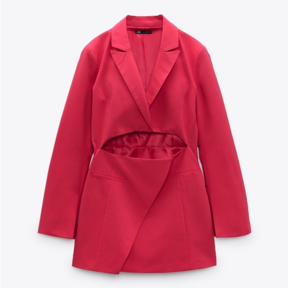 NWT Zara Cut Out Blazer Dress, Size XS - Picture 10 of 13